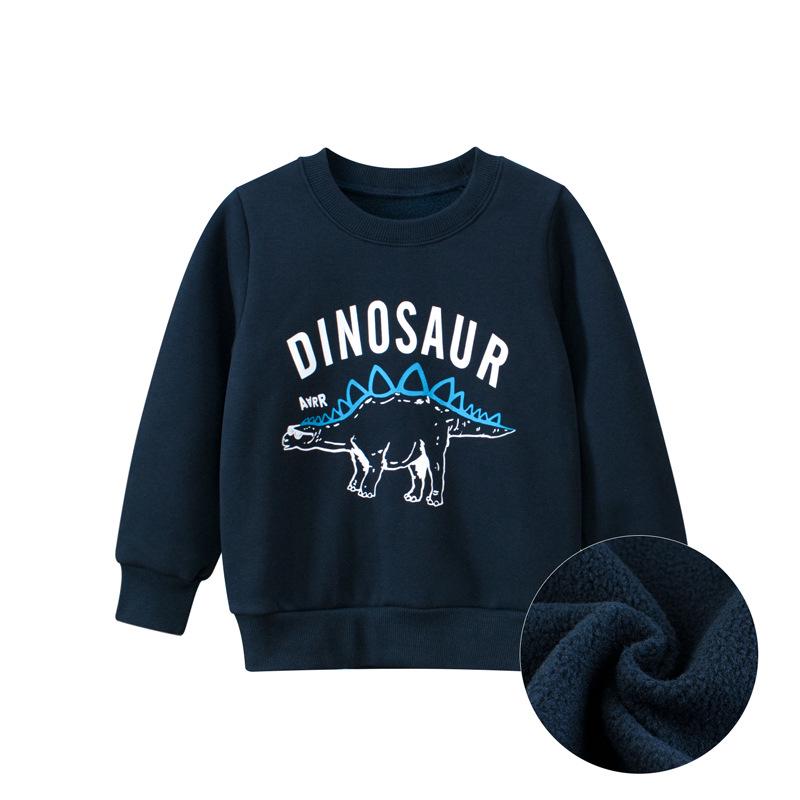27Kids Autumn/Winter Children's Fleece Pullover Sweatshirt for Baby Boys