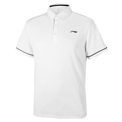 Quick-Dry Training Casual Polo Slim Fit Short Sleeve T-Shirt Unisex Tops Standard-White APLU965-1