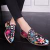 Business Men Fringed Shoes A Red White British Nightclub Hairstylist Wore Fringed Fashionable Pointed-toe Leather Shoes 38-47