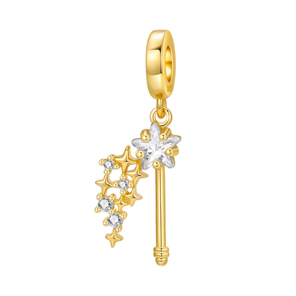 925 Silver Blue Love Snowflake Castle Pendants Bracelet Charms Fit Women Jewelry Party Beads DIY Fine Gifts Accessories