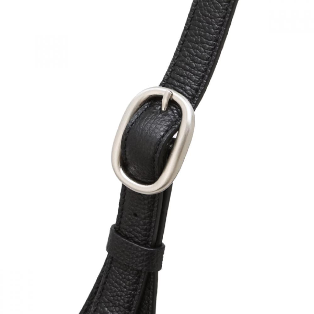 Daks Black Genuine Leather Soft Hobo Shoulder Bag Dcba6f100bk