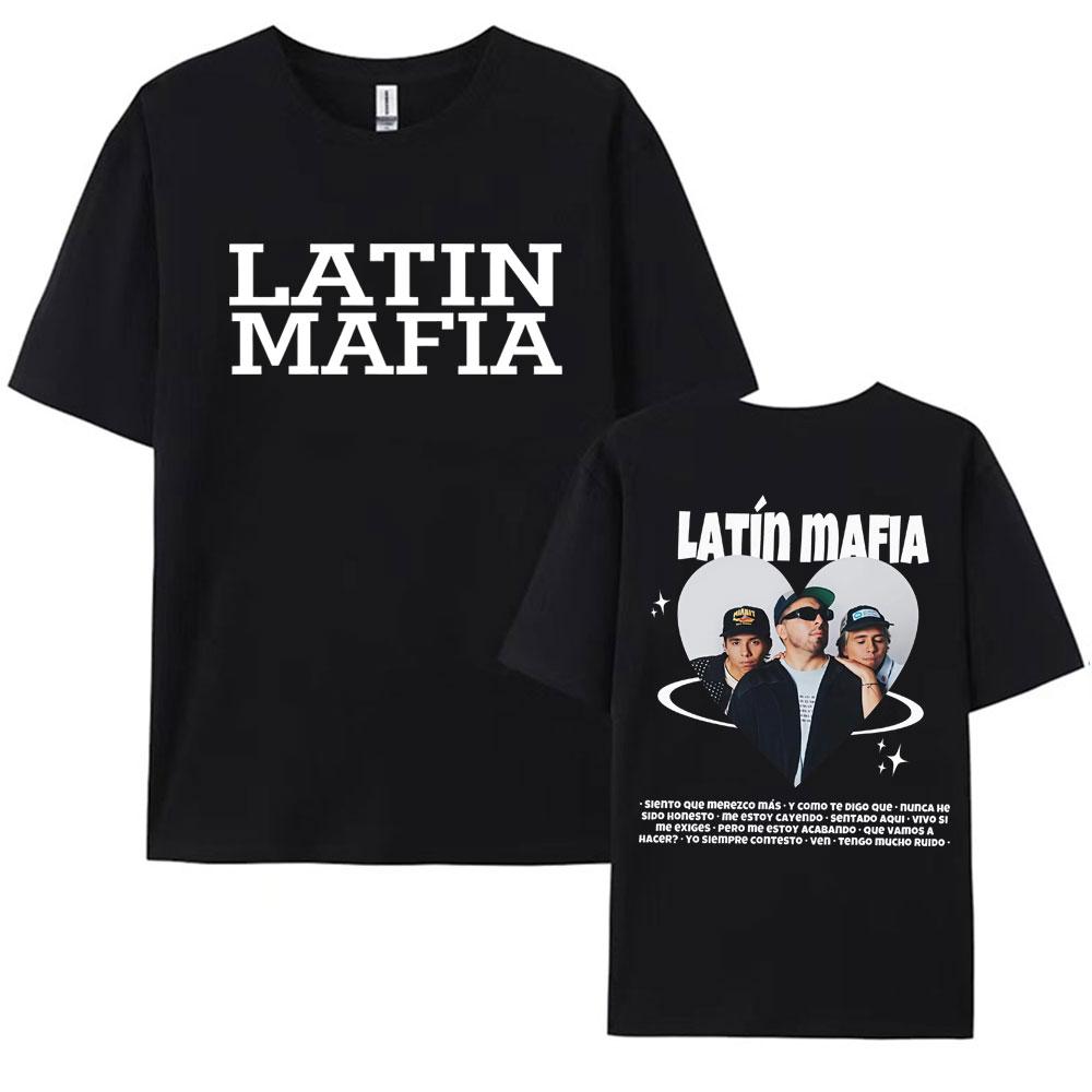 Rock Band Latin Mafia Mexico Tour 2025 Merch Tee Shirt for Men Women Fashion Gothic Pop Music Tshirt Casual 100 Cotton T Shirt