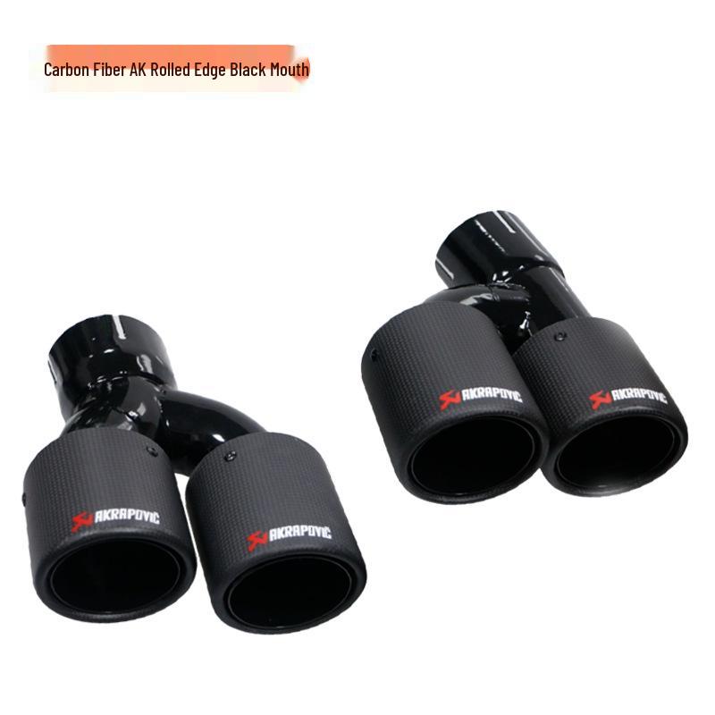 Compatible with BMW 5 Series G30/G38 525li/530 Quad Outlet Exhaust Pipe Titanium Black Tailpipe Cover