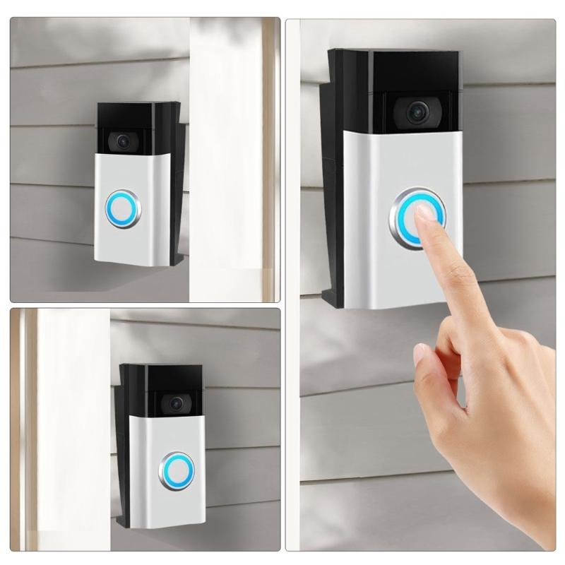 Antitheft Rings Video Doorbell Mount Adjustable Angles Doorbell Bracket Replacement Vinyls Siding Doorbell Mount