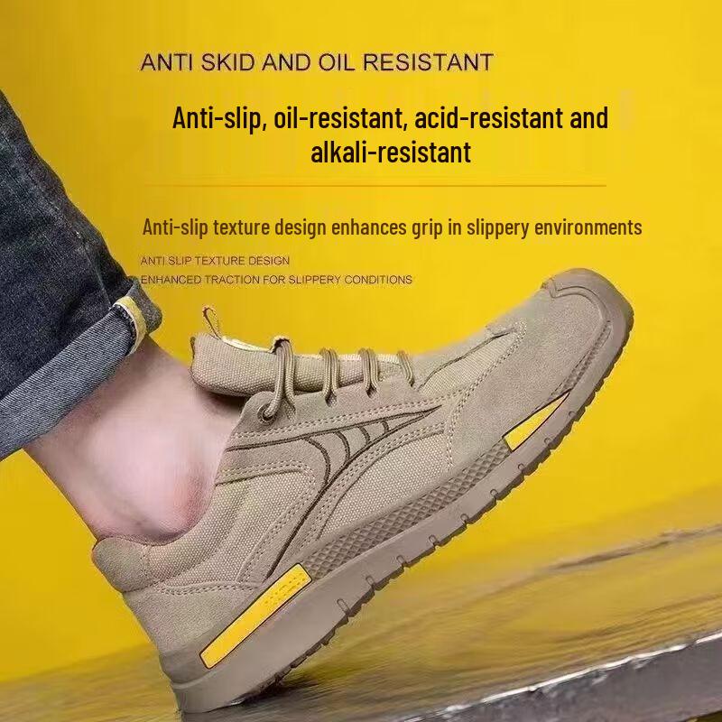 

Men s Low-Top Breathable Steel Toe Safety Shoes 41