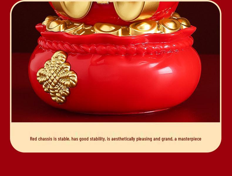 2026 Solar-Powered God of Wealth Shaking Head Ornament – Car, Office, Home Gift for Attracting Wealth