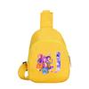 Anime Cartoon 26 English Letter K-Pop Demon Hunters  Printed Chest Pack for Boy Girl Shoulder Bag Student Portable Crossbody Pouch Kid Christmas Gift