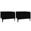 819519 vidaXL Tables d'appoint 2 pcs Noir 50x46x35 cm Bois d'ingénierie