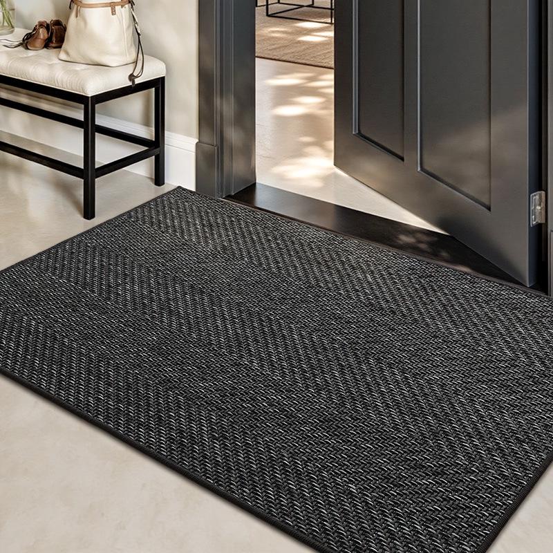 Elegant Non-Slip Outdoor Entryway Mat: Dirt-Resistant & Water-Absorbent