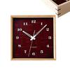 KATOMOKU Muku Square Clock km-144HMRC Wood Maple Wall Clock with Continuous Second Hand (Radio-Controlled Clock)
