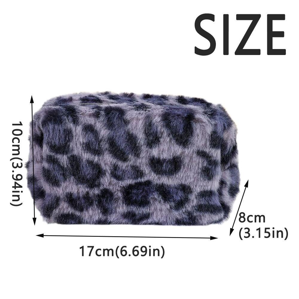 Large Capacity Women's Cosmetic Pouch Leopard Print Cosmetic Storage Organizer  Women