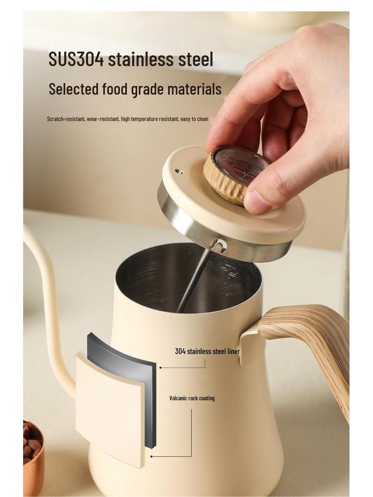 Gooseneck Drip Coffee Pour Over Kettle, 600ML Hanging Ear for Home Brewing