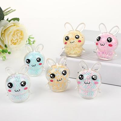 6 Adet Dekompresyon Oyuncak Paskalya Tavşanı Stres Giderici Toplar Eğlenceli Sıkılabilir Tavşan Çocuklar Yetişkinler için Fidget Oyuncak
