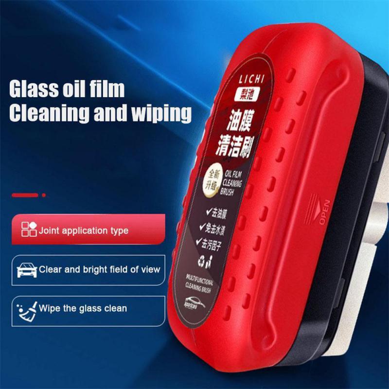 Autoglas-Ölfilmentferner, Autoglas-Schwamm-Reinigungsbürste, vorderer innerer Windschutzscheibenglas-Ölfilmreiniger zur Autoreinigung