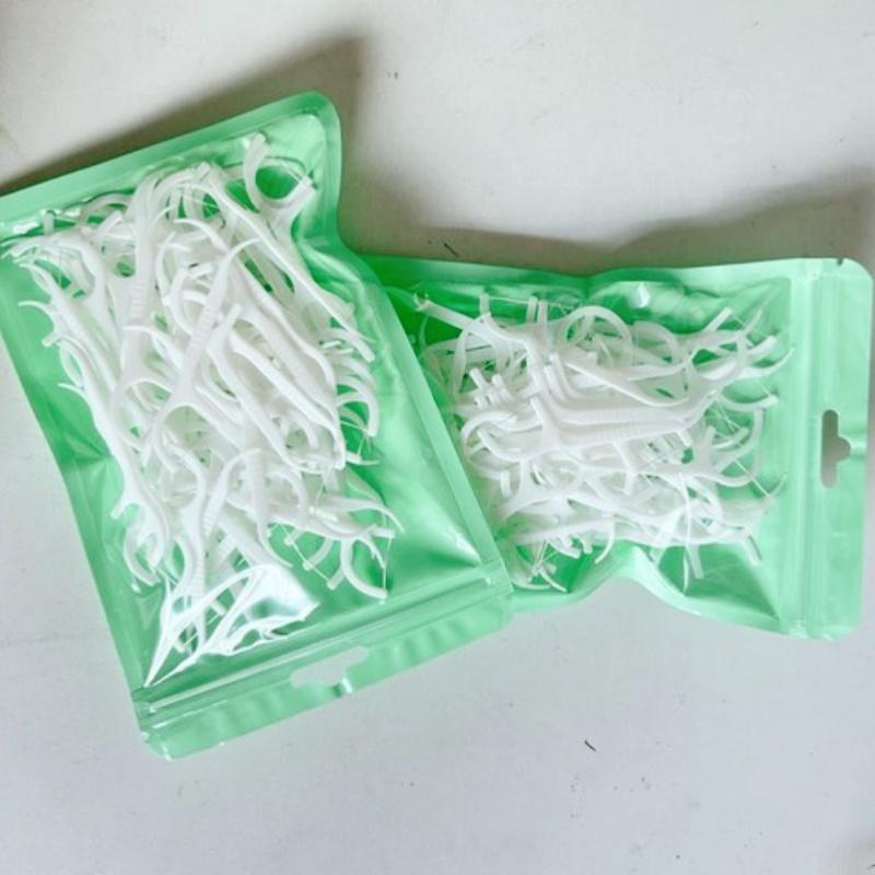 YS00111--100PCS tooth strip, deep clean floss, oral care, portable sanitary floss, daily travel