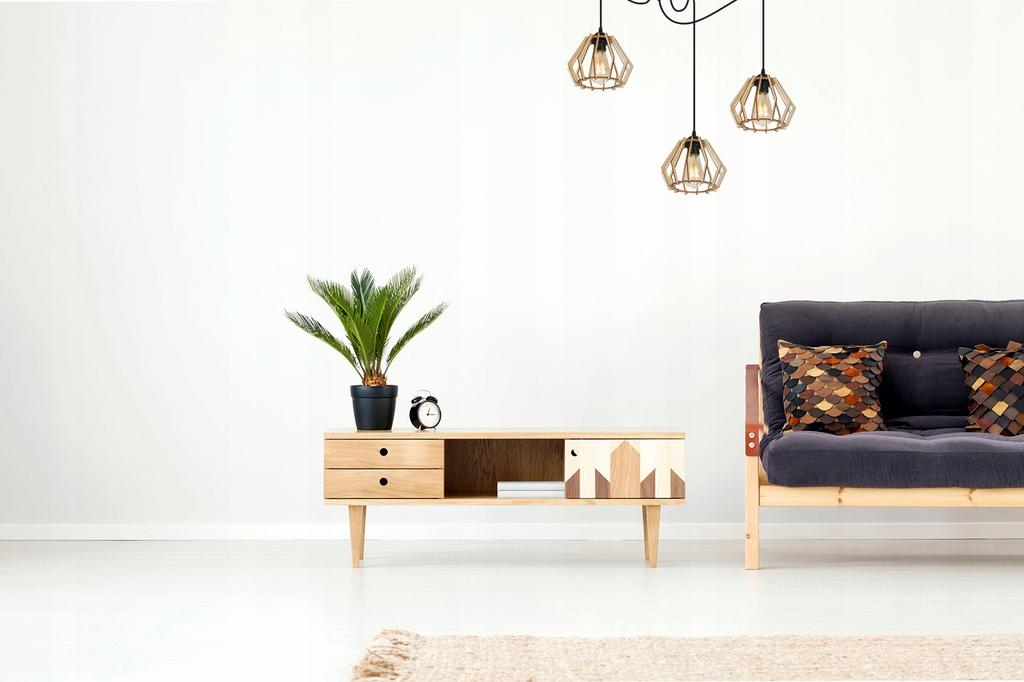 MODERN WOODEN LED CEILING HANGING LAMP