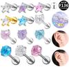 Trendy Titanium Geometric Star Cartilage Stud Earrings