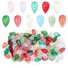 ZW47 10.5x17.5mm Petite Leaf Shape Glass Bead Texture Exquisite Lampwork Spacer Czech Jewelry Handmade Bracelet Trend Material