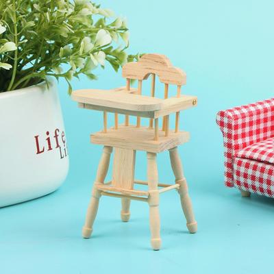 1:12 Domek dla lalek Mini Krzesło do jadalni Krzesełko dla dziecka Krzesło do jadalni Kichen Decor Toy