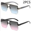 New Square Men's Sunglasses Personality Everything Stylish Sunglasses Trend Sunglasses