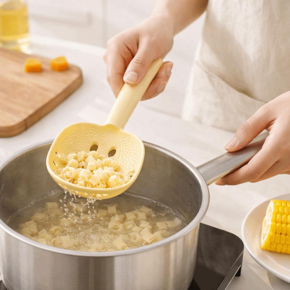 Food Grade Potatoes Grinder Plastic Rice Spatula Multi-Function Strainer Ladle  Kitchen Use