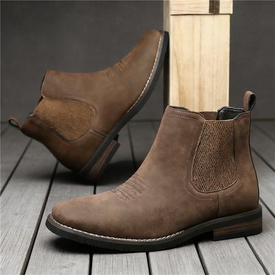 Luxus Mode Herren Chelsea Boots Handgefertigte Lederstiefel Britischer Stil Hohe Stiefel Marke Lässige Anzugsstiefel