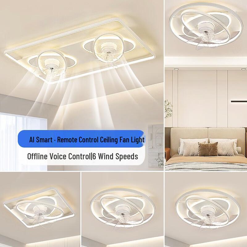 Modern Minimalist Ceiling Fan Light