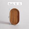 Shanchongshan Japanese Style Spliced Acacia Wood Oval Tray
