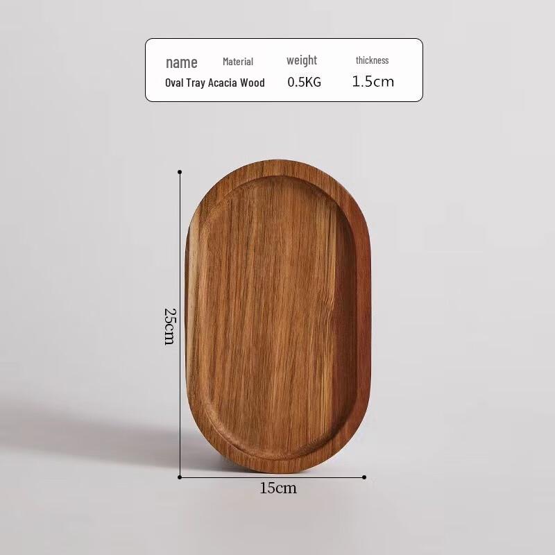 Japanese Style Oval Afternoon Tea Tray Oval 25x15x1.5cm