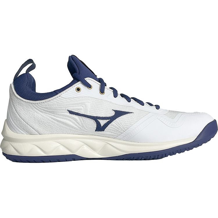 Mizuno Wave Luminous 2 Durable Breathable Non-Slip Professional Competition Low-Top Volleyball Shoes Unisex sneaker White Blue V1GA212043