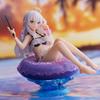 13CM Anime Elaina Figure Wandering Witch The Journey PVC Cute Sitting Position Swimsuit Model Swimming Ring Series Toys Gifts