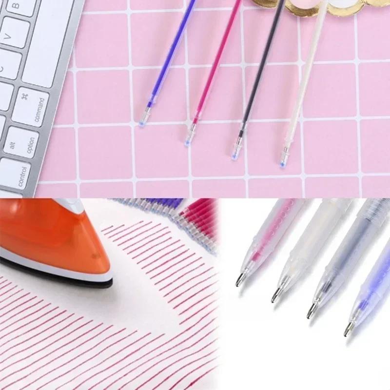 Thermal Erasable Fabric Marker Pen Set 10pcs Disappearing Ink Sewing/Quilting/Embroidery, Heat-Activated Line Markers DIY Crafts