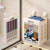 Foldable Wall-Mounted Laundry Hamper: Bathroom Clothes Storage Basket