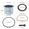 K0650 Air Compressor Cylinder Sleeve and Compression Rings Kit Replacement Kit Fit for Porter