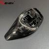 Fit For BMW 1 2 3 Series F20 F21 F22 F23 F30 F31 F06 F12 F13 Front Gear Shift Knob Lever Cover Glossy Black Carbon Fiber Style