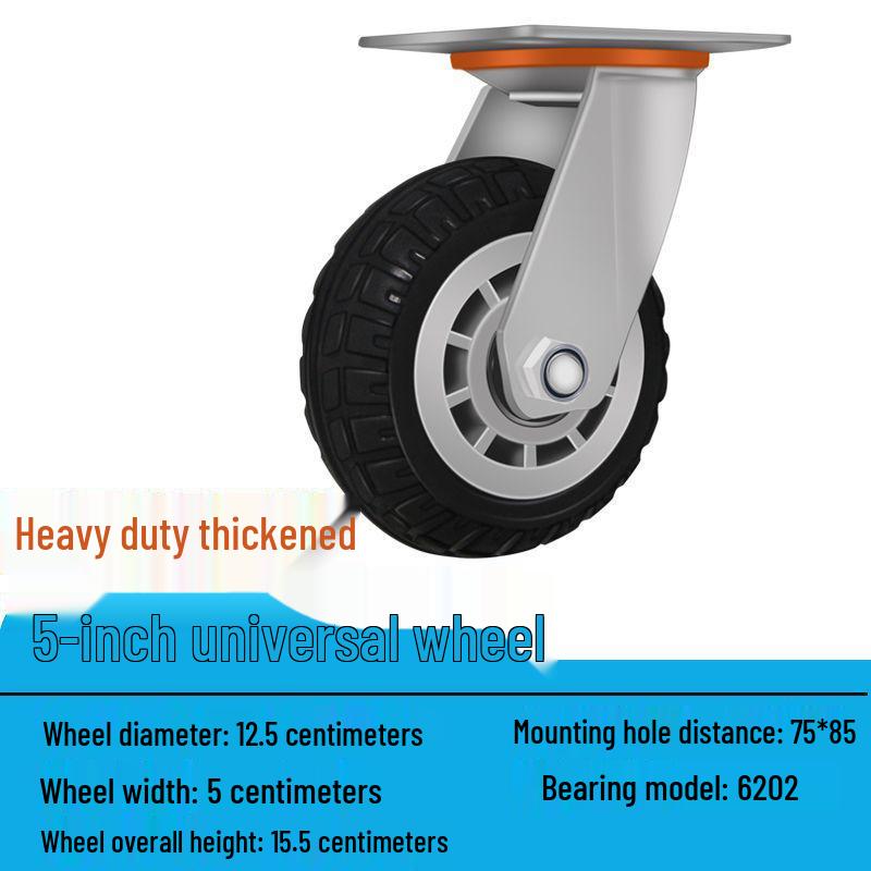 Těžká tichá otočná kolečka (2-8 palců) pro vozíky a malé ruční vozíky
