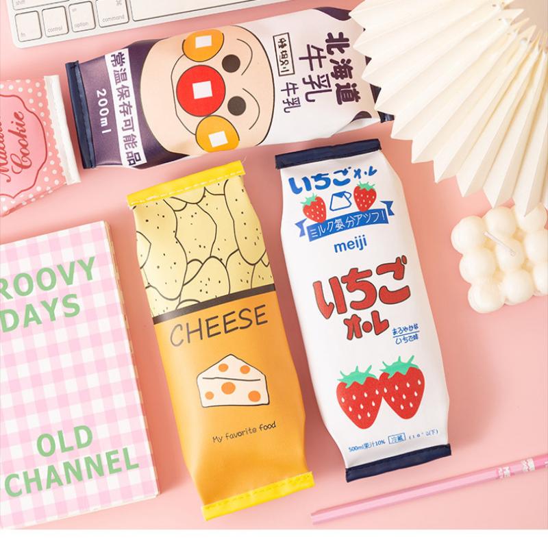 Creative Simulation Snack Pencil Case School Pencil Bag Cute Pen Case Boy Student Pen Bag Kid Stationery Bag Fun Storage Bag