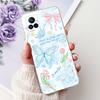 For Vivo V21e V2061 / V21 4G 5G V2050 V2066 Phone Case VivoV21e V 21 4G Elegant Floral Cat Printing Soft Silicone TPU Cases