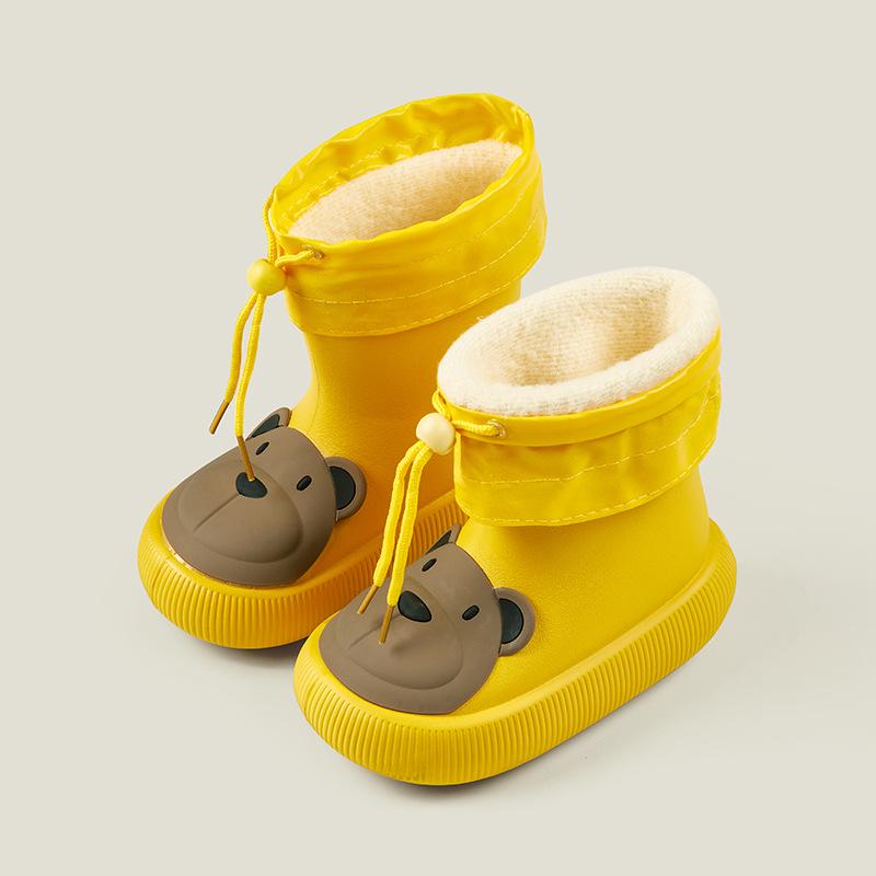 

Happy Mary Kids Waterproof Cartoon Rain Boots with Velvet Lining - Spring/Autumn Collection Size 16 (insole 16cm)