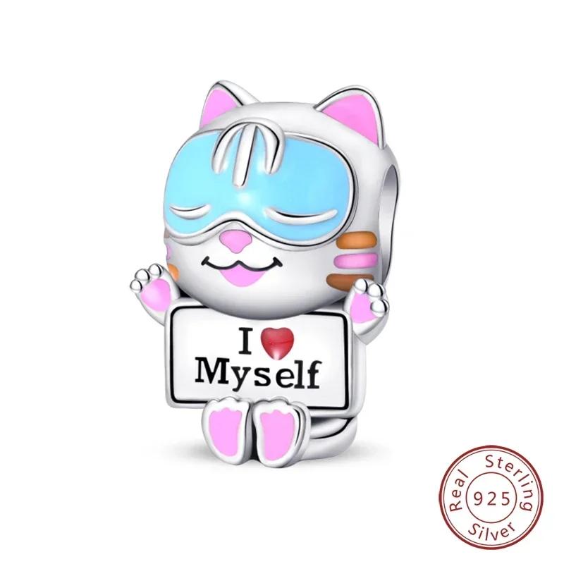 100% Copper Fashion Pink Princess Skirt Bag Lipstick Charms Beads Fit Original Bracelets Diy Jewelry Gifts