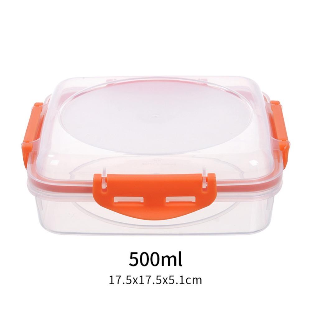 

Sealed Lunch Boxes Microwavable Rice Ball Box Picnic Box Sandwich Box Fruit оранжевый