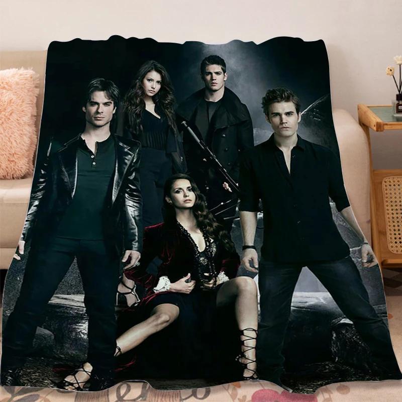 Fleece Blanket Sofa Winter Warm The B-Vampire B-Diaries Fluffy Soft Blankets Microfiber Bedding King Size Bed Camping Nap Throws