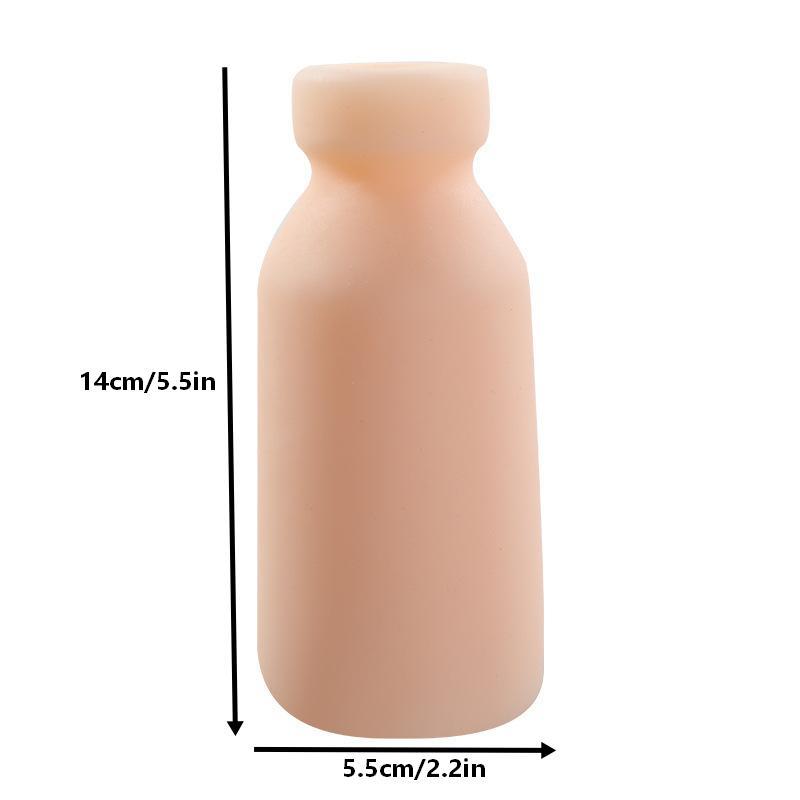 Süt Şişesi Şeklinde Erkek Mastürbasyon Kupası Silikon Mastürbatör Yumuşak Taklit Vajinal Kabarıklık Yetişkin Seks Oyuncakları Erkekler İçin Penis Eğitici