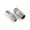 10pcs/lot High Quality Converter Data Sync F Female To TV Male F-Type Satellite Coax Connector Aerial Male Adapter