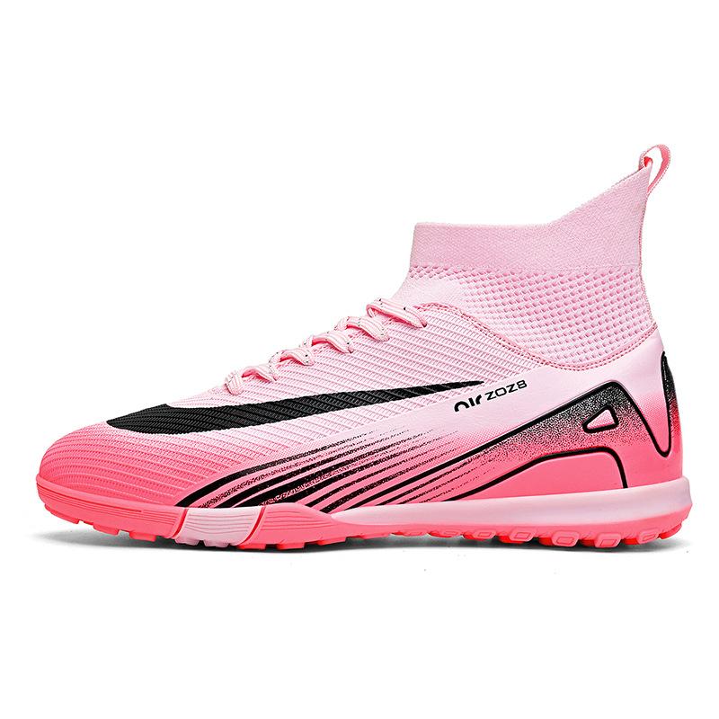 New Football Shoes Long Broken Nails High Top Breathable Sports Men's and Women's Models