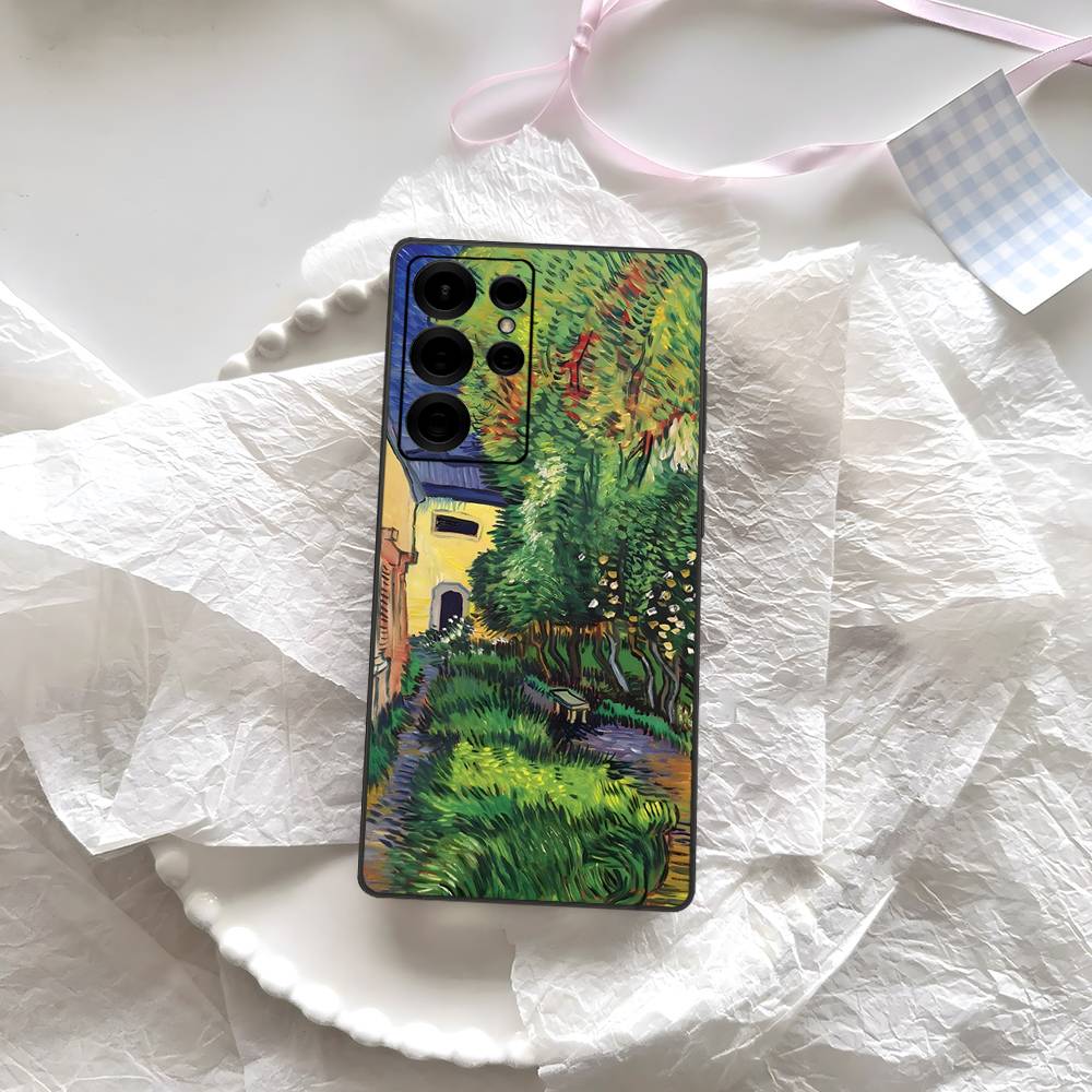 Van Gogh Oil Painting Phone Case For Samsung S 24 Fe 25 Ultra Plus 20 Lite 21 30 22 23 24 22 Ultra 5G Fundas