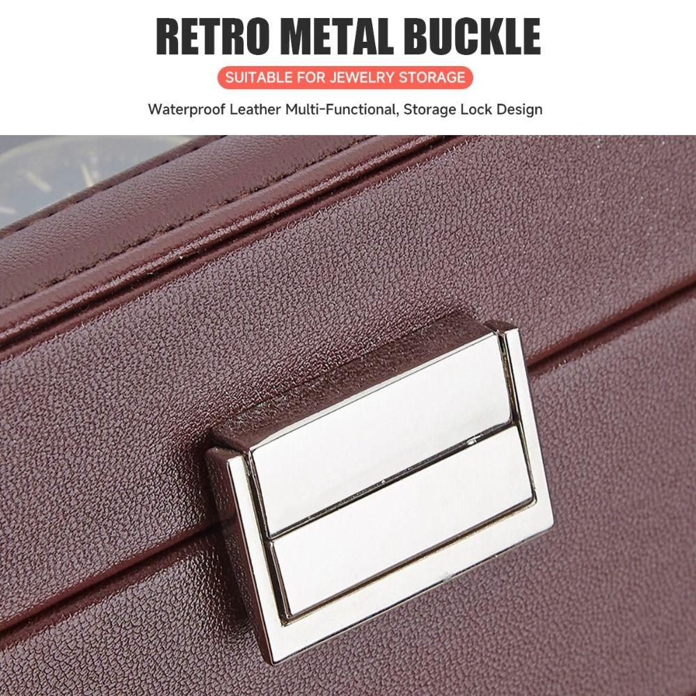 Portable Leather Watch Storage Box Wood 1 Watch Slot Watch Box Watch Collection Box Home