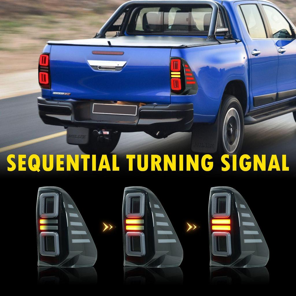 Tail Light Assembly & Turn Signal for 2016-2023 Toyota Hilux REVO Modification