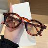 Retro Simple Style Round Sunglasses Women Men Luxury Brand Design Rivet Decoration Sun Glasses Travel Casual Eyewear Unisex