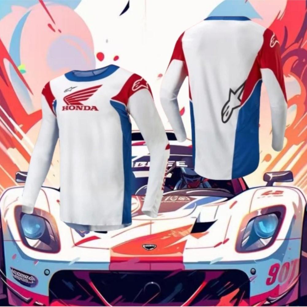 Summer 2026 Honda New Off-road Motorcycle Riding T-shirt Fast-drying Breathable Long-sleeved Men's And Women's Riding Clothes